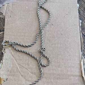 SterlingTwisted Rope Chain Necklace 925 , 24” marked